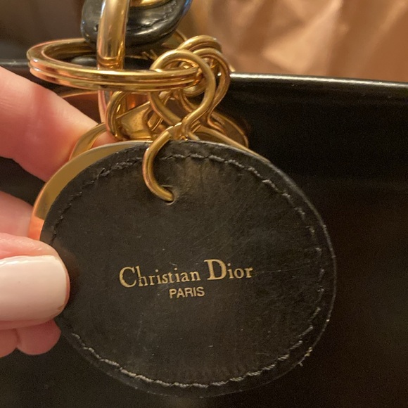 DIOR Lady Dior Black Patent Briefcase with Detachable strap - Picture 10 of 13